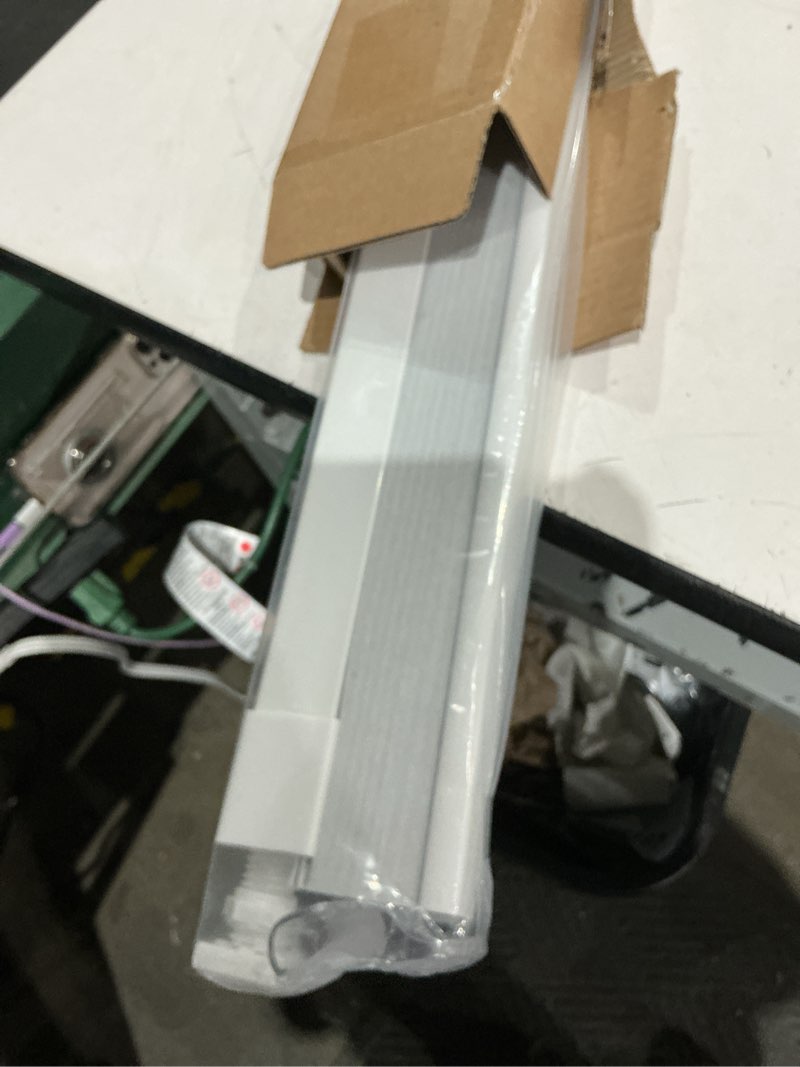 Condition photo showing Good Condition for lazblinds cordless cellular shades, no tools no drill blackout honeycomb shades pleated blinds for windows, 34'' w x 48'' h, silver white blackout-silver white 34'' w x 48'' h