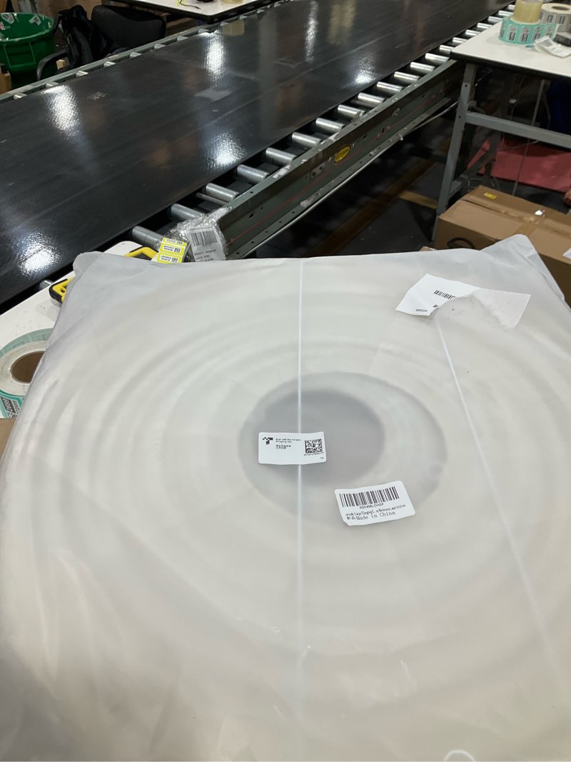 Condition photo showing New/Like New for Large Hanging Lamp shade 20INCH Round Linen Pendant Lamp shade Can replace paper lanterns Hanging Lantern Handmade Minimalist Decorations Suitable for Living room, Hallway Bedroom, and kitchen