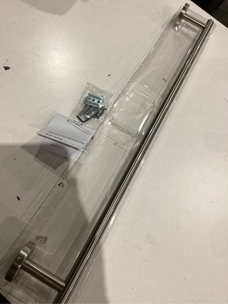 Condition photo showing Good Condition for similar item////khtumeware 1 pack brushed nickel towel bar 18 inch towel rack for bathroom wall mounted thicken steel towel rod modern home decor 18 inch towel holder brushed nickel 1