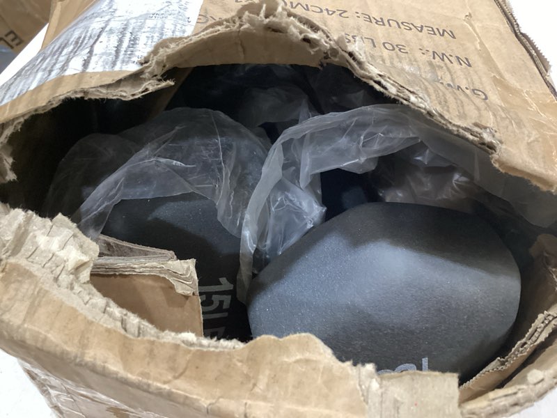 Condition photo showing Good Condition for amazon basics neoprene dumbbell hand weights for exercise and muscle toning 15 pound, pair