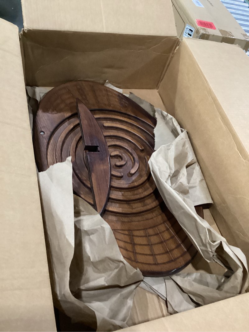 Condition photo showing As Is for **missing parts **bodo maze balance board - wood wobble board for kids, toddlers, teens & adults for exercise training, physical therapy, bodyweight fitness, skiing, surfing, snowboarding, skateboarding with labyrinth beechwood