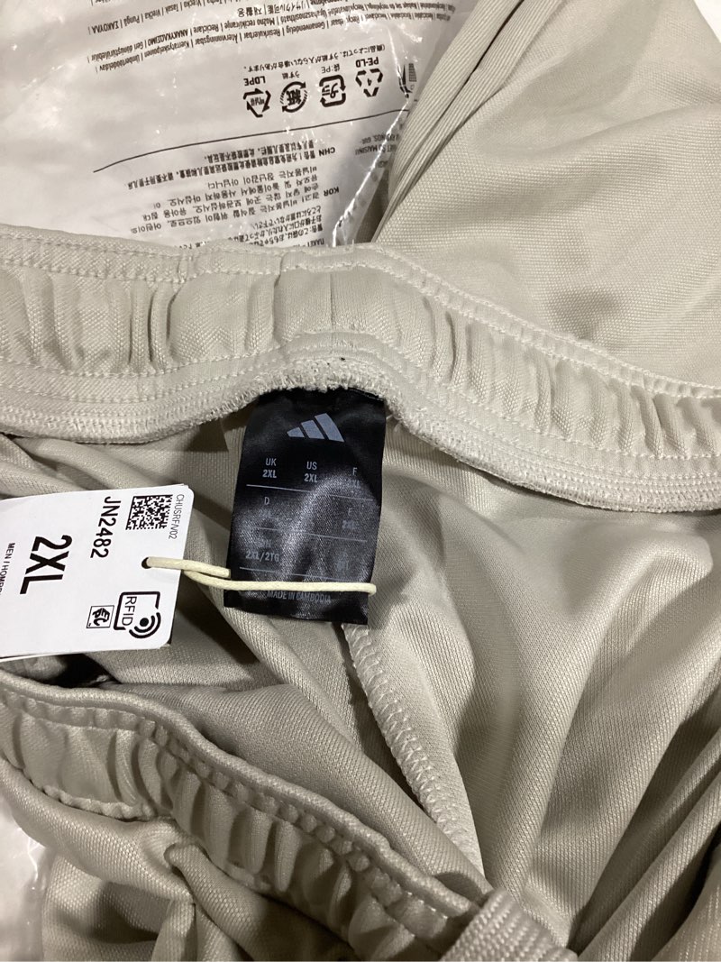 Condition photo showing Good Condition for Adidas Mens Sereno Cut 3-Stripes Slim Tapered Pants XX-Large Wonder Alumina/White