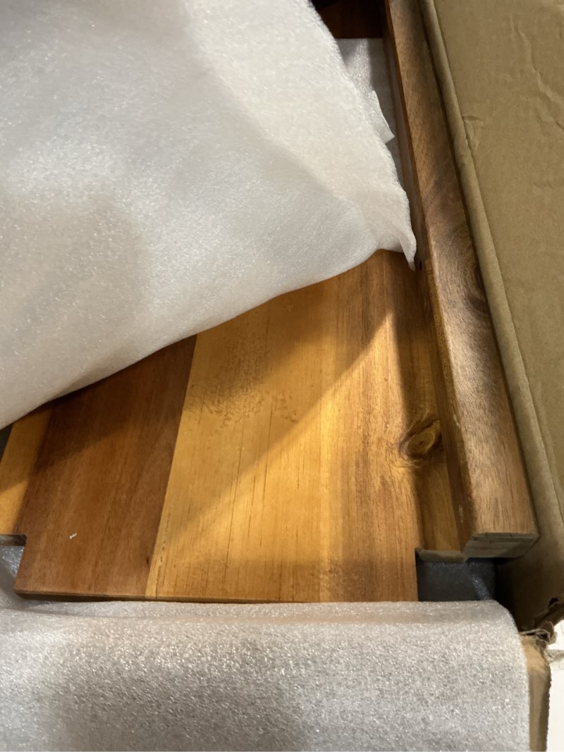 Condition photo showing Good Condition for ENKEZI Narrow End Table with Drawer and Shelf – Slim Side Table for Small Spaces, Nightstand for Bedroom or Living Room, Small Bedside Table (Top Drawer)