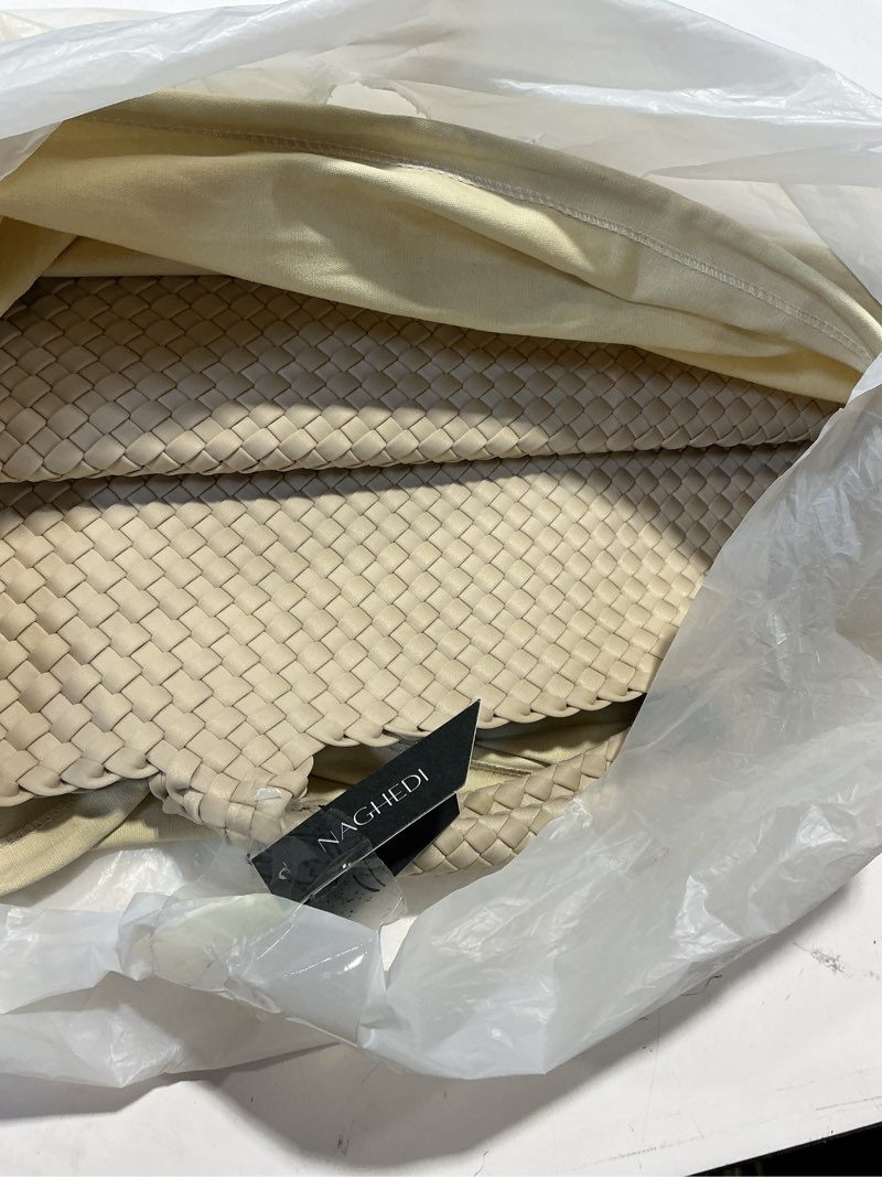 Condition photo showing As Is for naghedi women's st barths tote ecru one size
