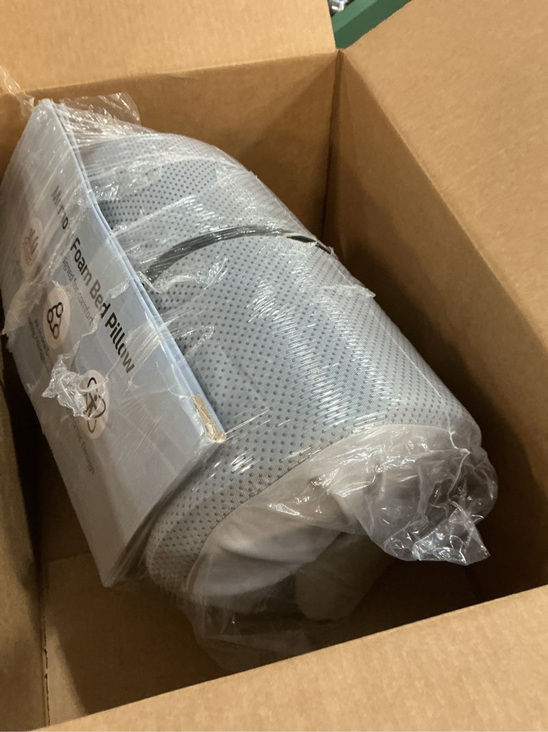 Condition photo showing As Is for Ergonomic Wedge Prone Pillow,Multi-Functional Memory Foam Bed Pillow,Reading Pillow,Ideal for Bed Breaks,Sitting Up,Back Support,Sleeping,Anti Snoring,Back and Leg Pain Relief Black + Gray