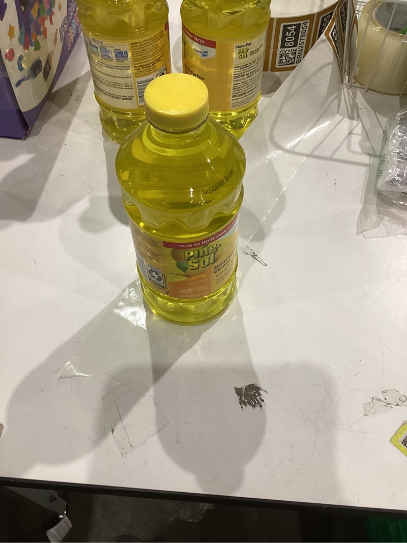 Condition photo showing New/Like New for CloroxPro Pine-Sol Multi-Surface Cleaner, All Purpose Cleaner, Lemon Fresh, 40 Fluid Ounces (Package May Vary)