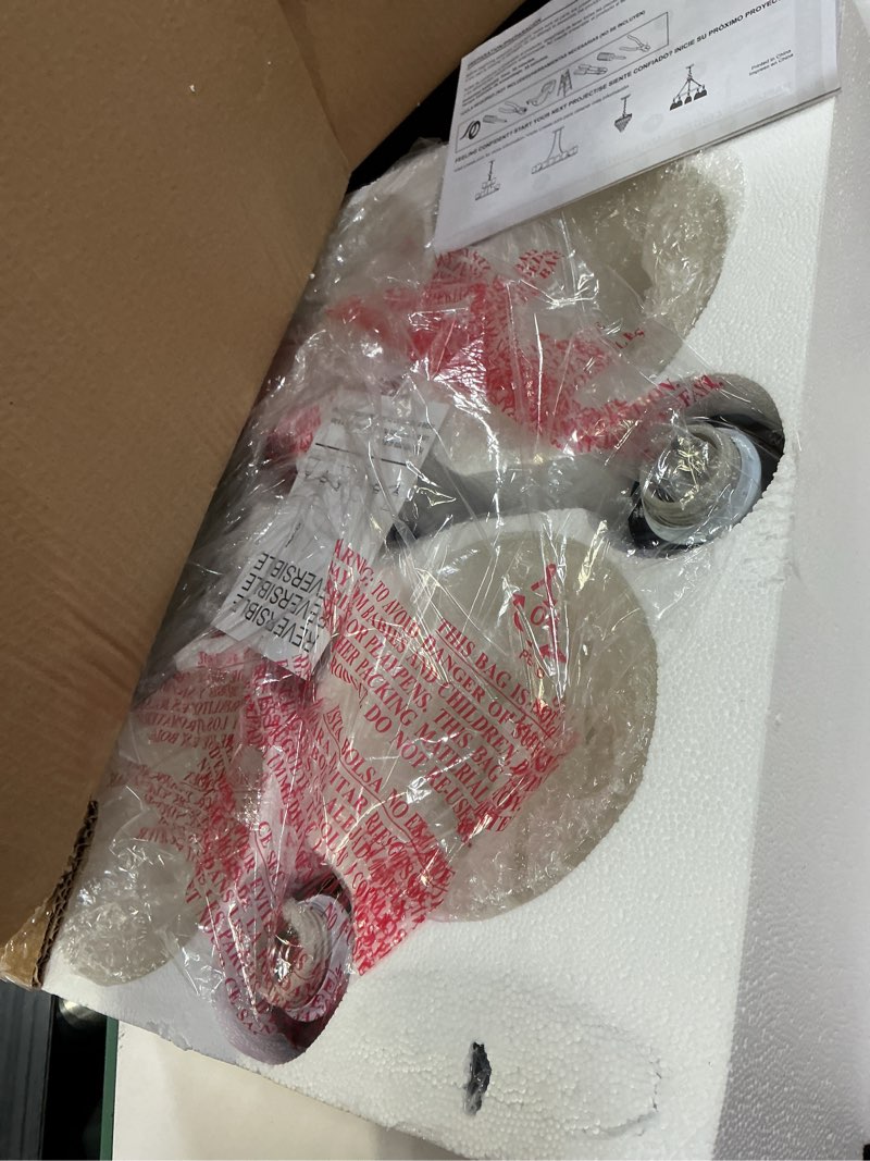 Condition photo showing Good Condition for project source roseall 5-light oil-rubbed bronze modern/contemporary chandelier