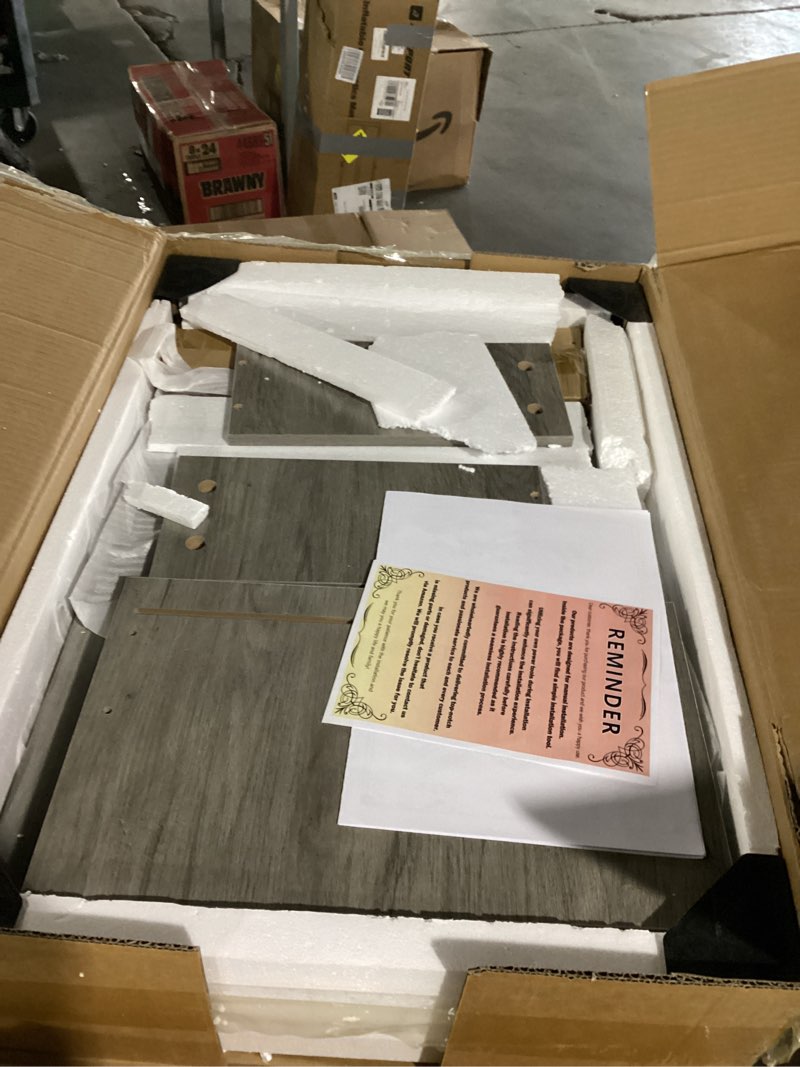 Condition photo showing Good Condition for wildhome night stand with slidable charging station,nightstands with 2 drawers,farmhouse endtable and bedside table,small side table for bedroom?newly upgraded? sliding charging station 1-pcs