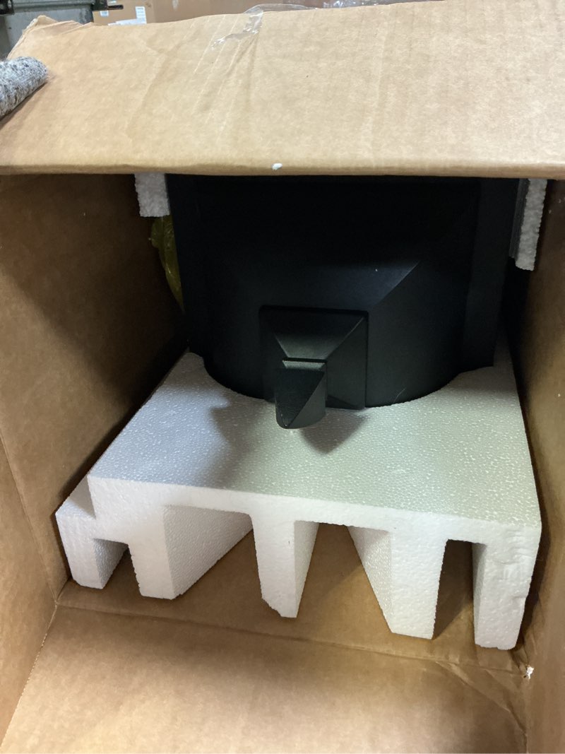 Condition photo showing Good Condition for Emliviar 22 Inch Large Outdoor Lamp Post Light, Farmhouse Pole Lights for Outside Patio, Waterproof Aluminum in Black Finish with Seeded Glass, DE279P-M BK Post Light - Seeded Glass Large - 1 Pack