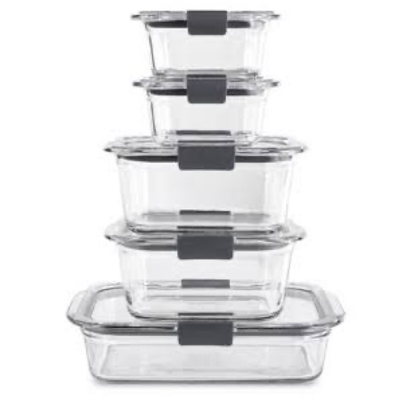 @rubbermaid brilliance food storage containers and i swapped out every other container set of 7