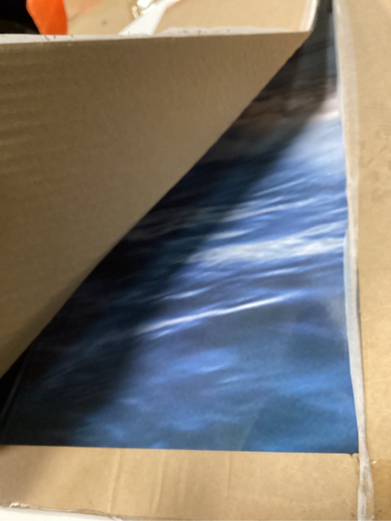 Condition photo showing As Is for a2 picture frame black, classic 16.5x23.4 poster frame, horizontal or vertical wall mounting, 1 pack black a2