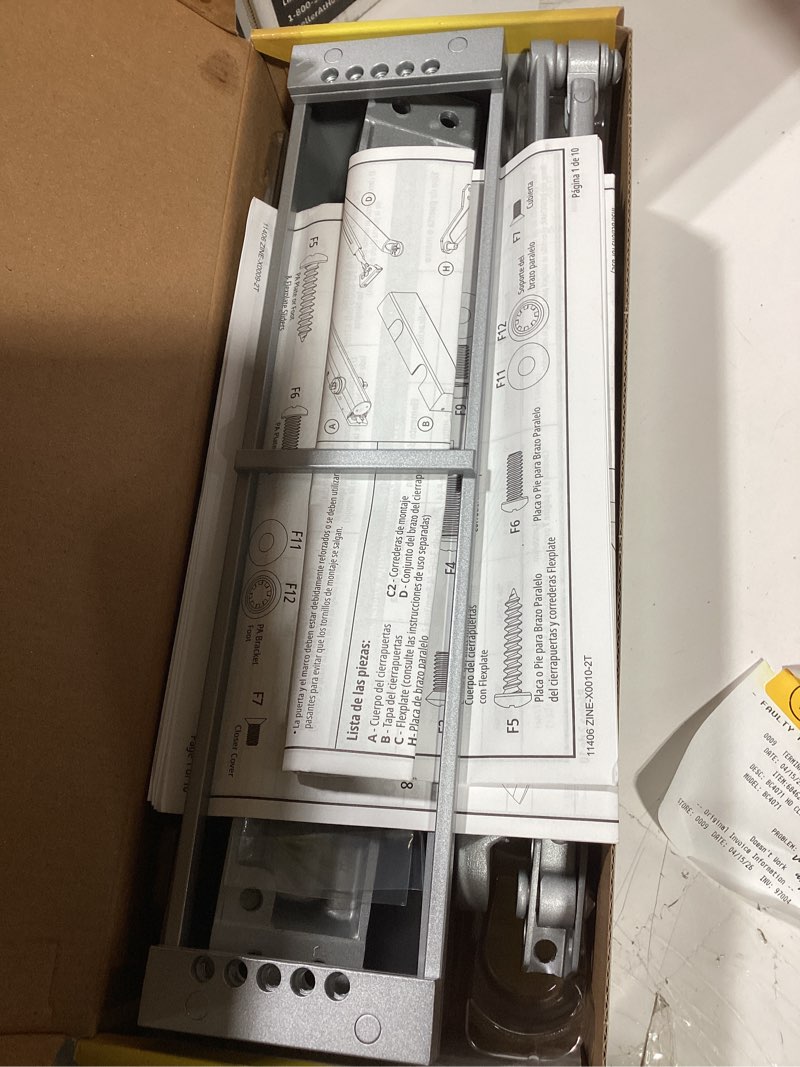 Condition photo showing Good Condition for brinks commercial grade 1 flexplate all-in-one aluminum commercial door closer