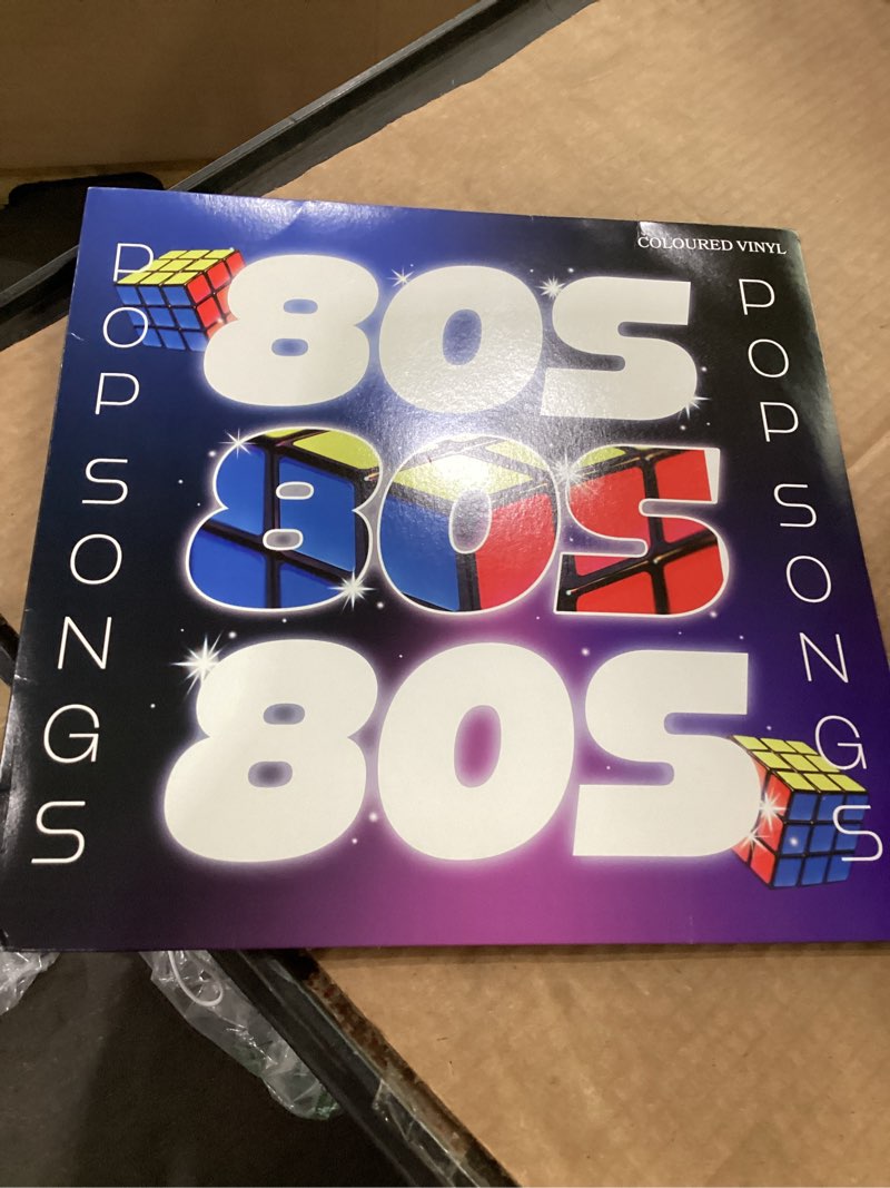 Condition photo showing Good Condition for 80s pop songs collection, coloured record