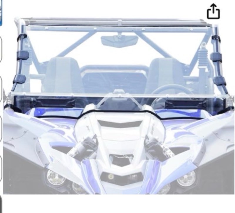 a & utv pro front full vented windshield for 2019-2025 yamaha yxz1000r,dustproof clear poly window a