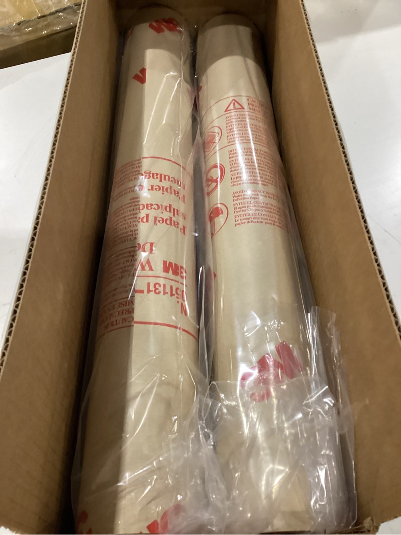 Condition photo showing Good Condition for 3m welding and spark deflection paper 05916  flame retardant  adhesive backing  repositionable  24 in x 150 ft