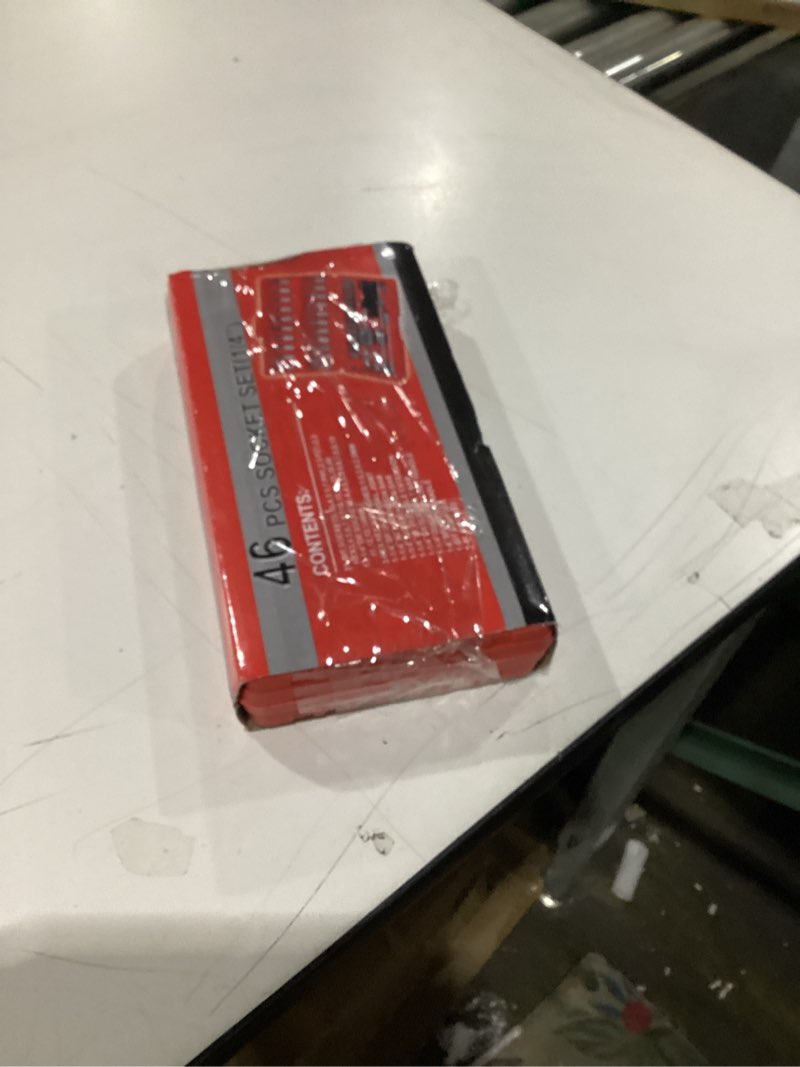 Condition photo showing As Is for 46 pcs socket set (1/4”)
