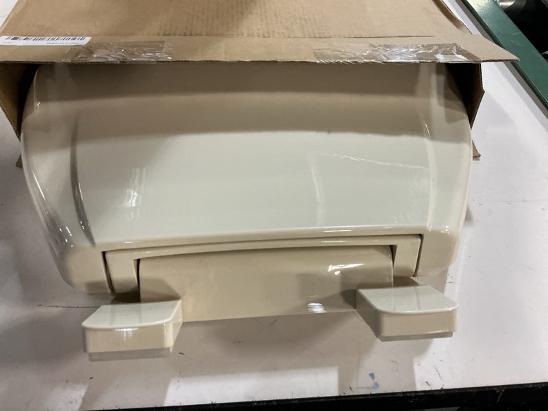 Condition photo showing Good Condition for toilet seat round,toilet seat with quick-release and quick-attach, plastic toilet seat with soft close,easy install and clean - fits most round toilets almond round almond