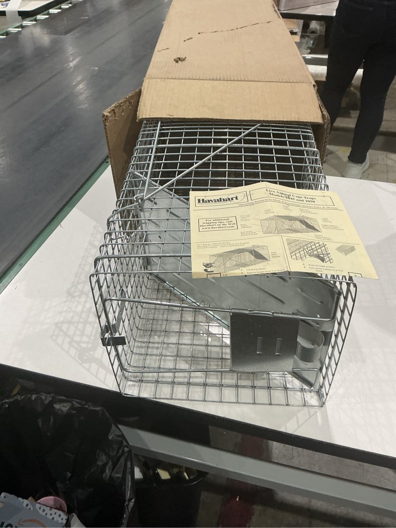 Condition photo showing Good Condition for havahart large 1-door live animal trap for raccoons, cats, bobcats, beavers | heavy duty humane catch and release cage trap for outdoor pest control, 1079sr