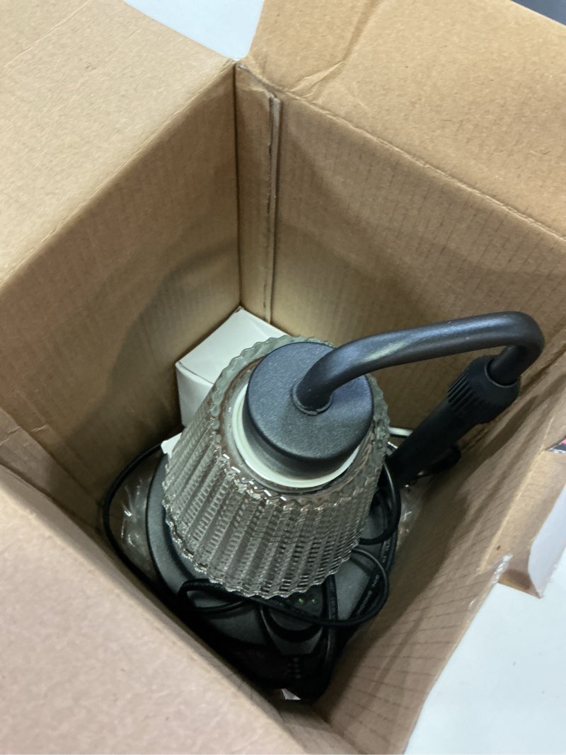 Condition photo showing Good Condition for candle warmer lamp with timer dimmable, birthday gifts for women mom, house warming gifts new home decor, wax melt warmer for jar candles with 2 bulbs black