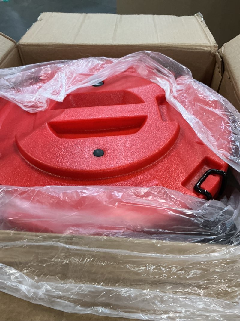 Condition photo showing Good Condition for insulated soup container with spoon 5 gallon, 21qt portable commercial cold hot box food warmer for catering, stainless steel insulated soup transport carrier for restaurant canteen home party
