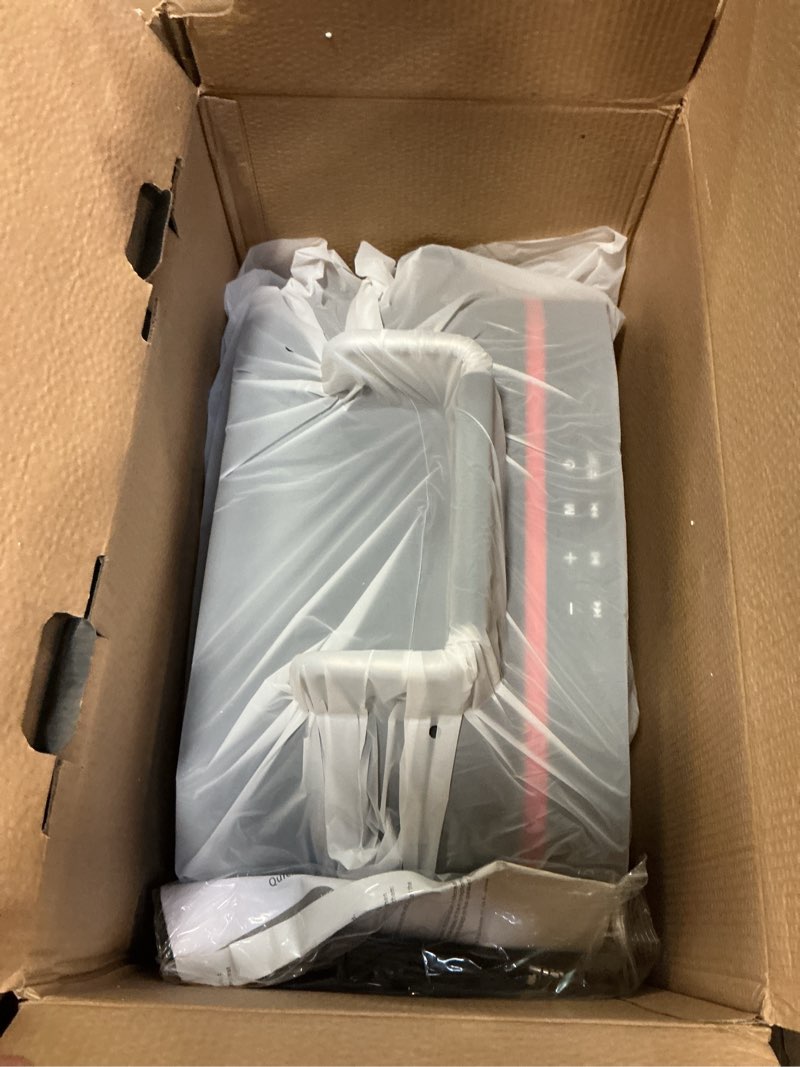 Condition photo showing Good Condition for RHM K666 Karaoke Machine with Rich & Deep Bass, Powerful Sound, 2 Wireless Microphones, Rechargeable Battery, 8 Hours Playtime, Support Bluetooth/AUX/USB/PC for Home, Party, Wedding, Picnic, Outdoor K666-Gray mic