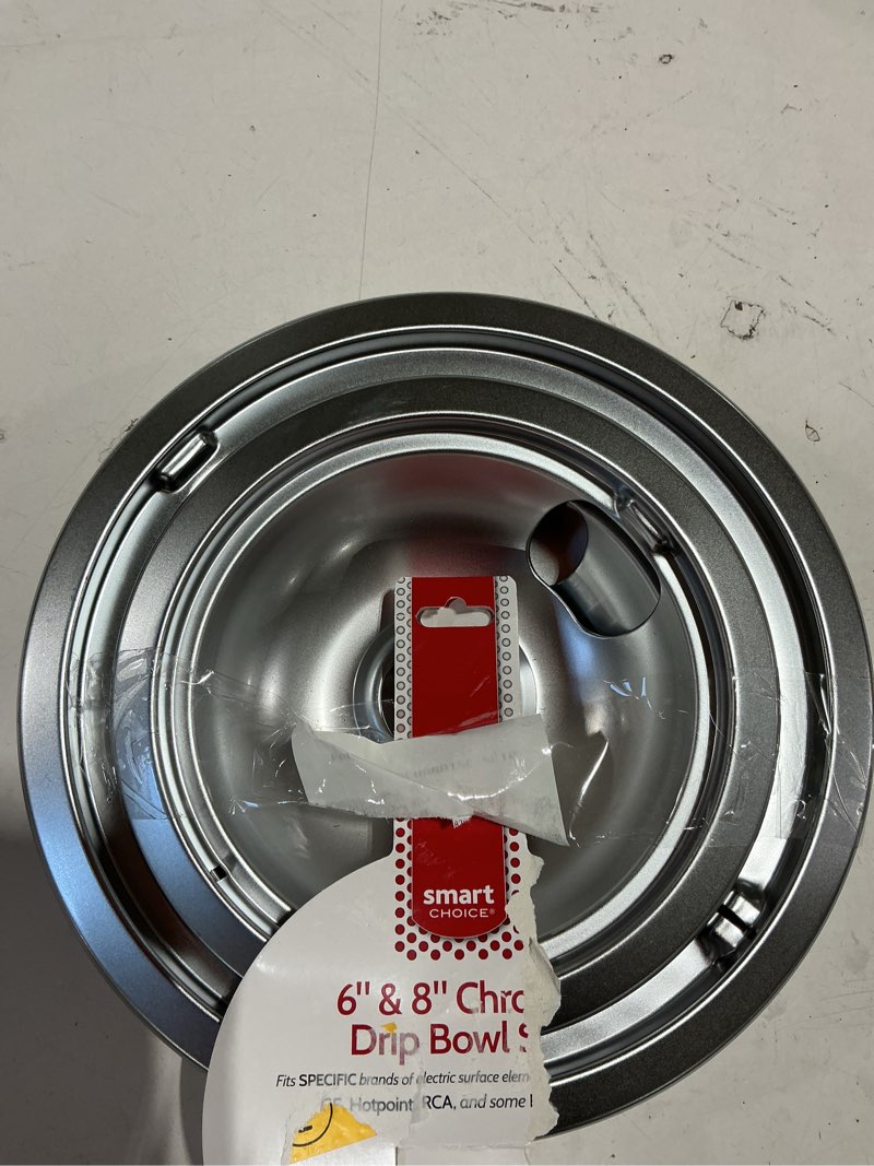 Condition photo showing Good Condition for smart choice universal electric range drip pan ( chrome