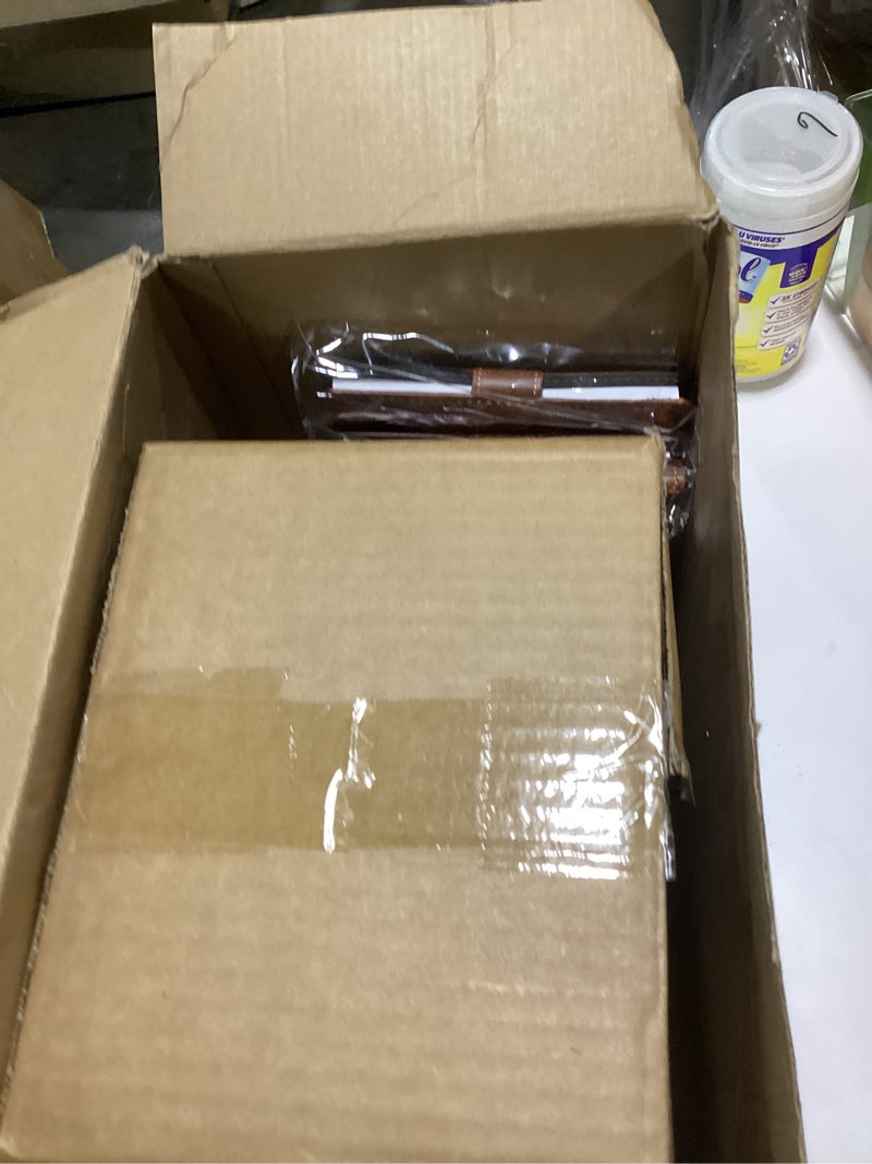Condition photo showing New/Like New for Christian Gift Bulk for Women Men 16 Oz Glass Cups with Lid Straw Bible Verse Leather Journal Prayer Notebook with Ballpoint Pen Religious Gift for Clergy Church Valentines(Brown,30 Pcs) Brown 30