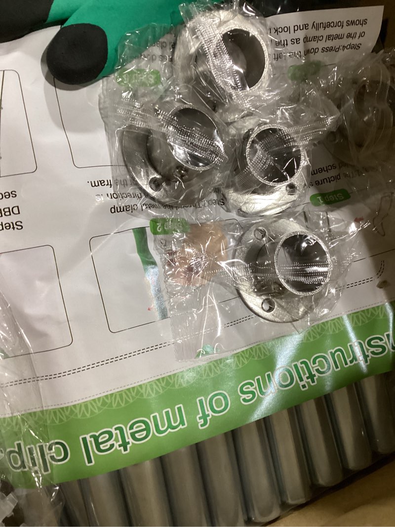 Condition photo showing Good Condition for Garden Arch Trellis for Climbing Plants Outdoor, 7ft Extra Tall Metal Walkway Trellis Cucumber Arch Trellis Archway Arbor Tunnel Large Trellis for Climbing Vines Vegetable Grape Garden Raise Bed