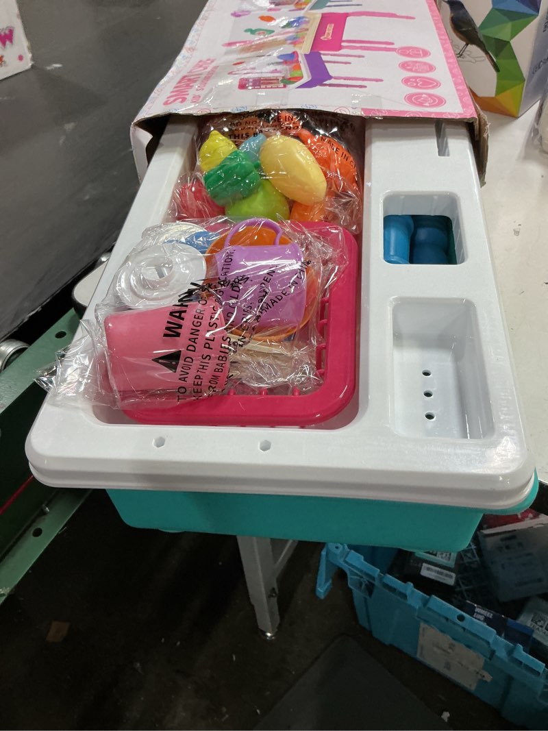 Condition photo showing Good Condition for doloowee color changing kitchen sink toys,electric dishwasher playing toy play sink for kids 3-5 with running water,upgraded faucet and play dishes,pretend play kitchen toys for kids boys girls(blue) advanced edition | temperature-sensitive + high-flow pump/blue