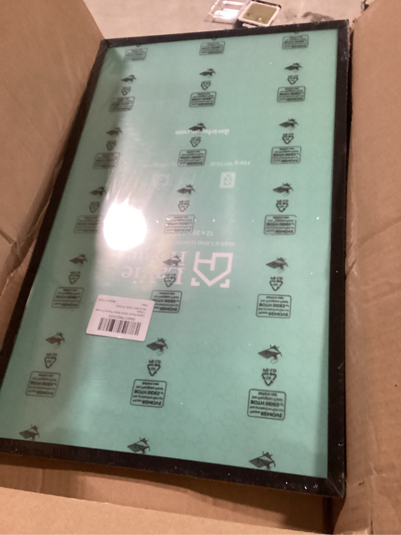 Condition photo showing Good Condition for LaVie Home 12x20 Picture Frame for Wall Display, 12x20 Black Picture Frame with HD Plexiglas, 12 x 20 Poster Frame 1 Pack, Display Frame for Vertical or Horizontal, Classic Collection Black 12x20 1
