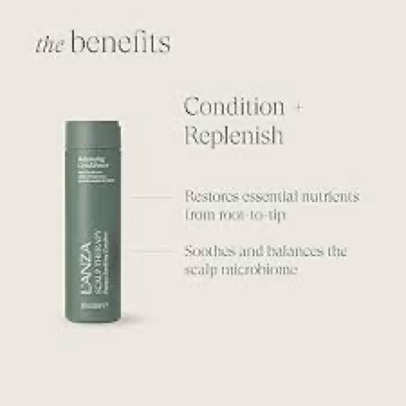 L'ANZA Scalp Therapy Stimulating Hair Treatment, Leave-In, Supports Healthy Growth, Adds Fullness, S