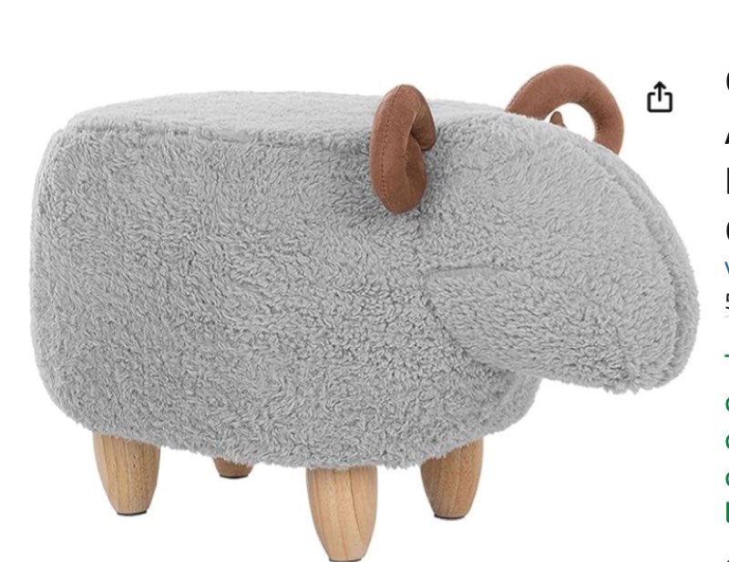 Learn more  This item cannot be dispatched to your selected delivery location. Please choose a different delivery location. Deliver to United States Add to List  Children&#39;s Stool Animal Stool Padded Lamb Shape Grey Children Plush Touch the image to zoom in                     3+ Children's Stool Animal Stool Padded Lamb Shape Grey Children Plush