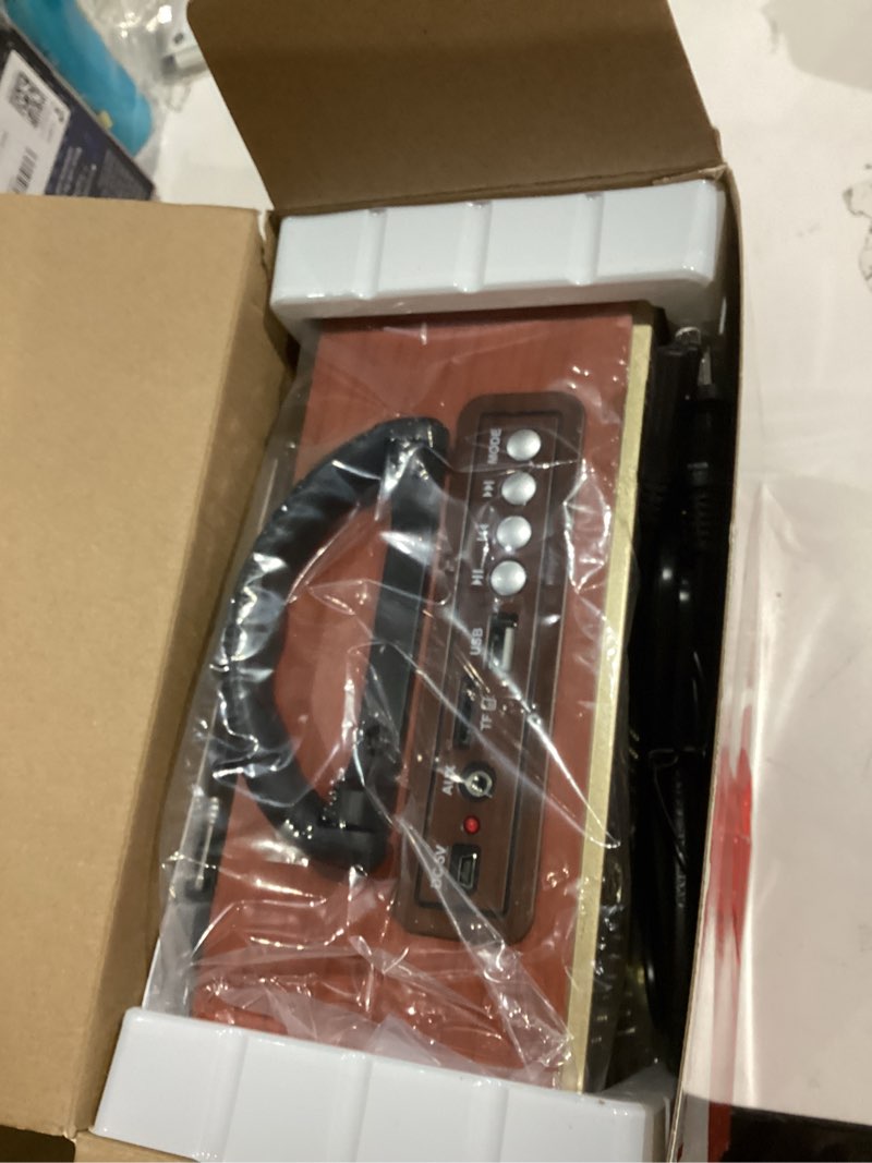 Condition photo showing New/Like New for PRUNUS J-110 Radio Portable AM FM,Transistor Plug in Wall AC Power&Battery Powered&Rechargeable Radio for Emergency Use,Vintage Radios with Bluetooth, for Dad and Mom, Grandma