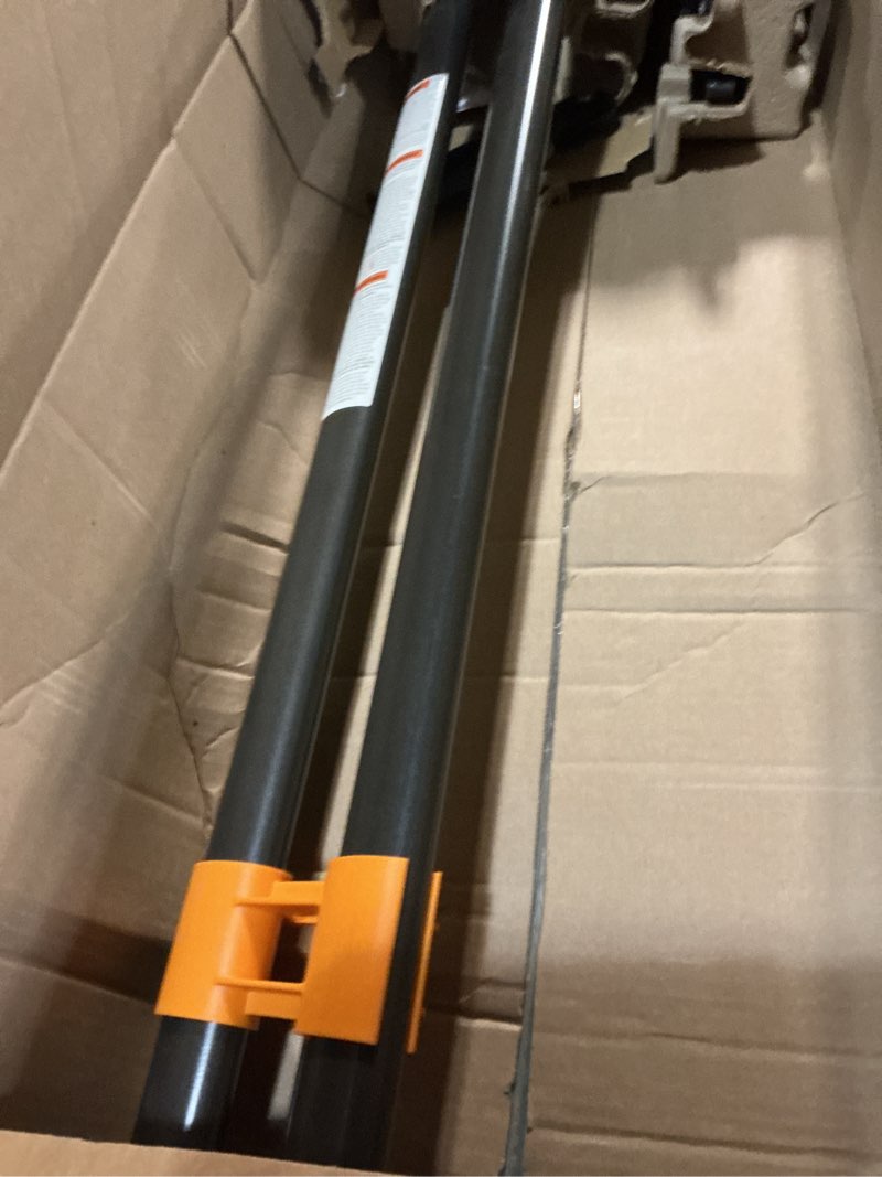 Condition photo showing Good Condition for fiskars xtendcontrol 16' tree pruner kit with rotating pruner head, 15" x3 double-hooked saw, two 4-8 ft extension poles, cuts branches up to 1.25", pivots 45 degrees, lightweight aluminum 16' pruner saw kit