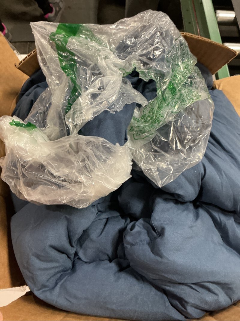 Condition photo showing Good Condition for Bedsure King Comforter Set, Navy Soft Prewashed Bedding for All Seasons, 3 Pieces GentleSoft™ Bed Set, 1 Lightweight Comforter (104"x90") and 2 Pillowcases (20"x36") King(104"x90") 16 - Navy