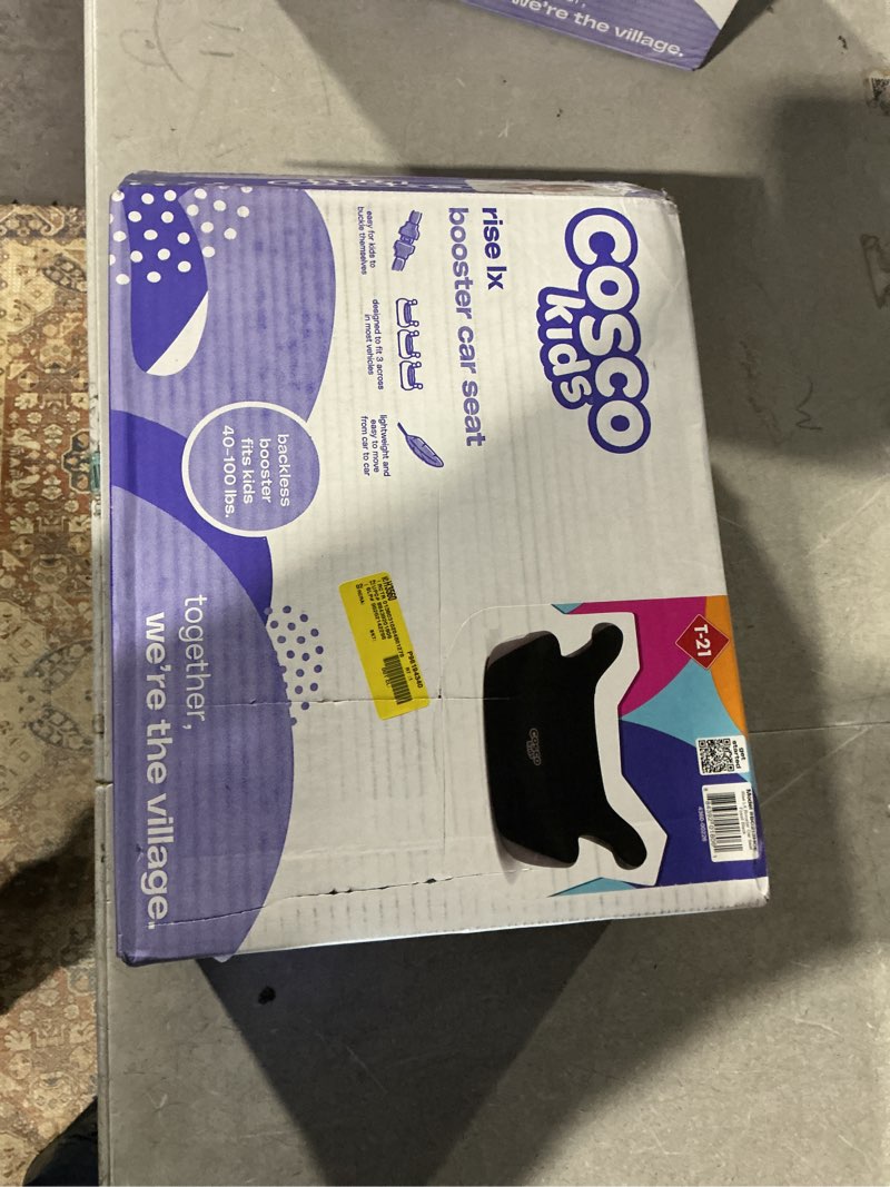 Condition photo showing Good Condition for britax upngo click backless booster car seat with rigid latch, lightweight and portable travel booster with slim design and postureplus, accommodates kids up to 120 lbs and 63” – raven black