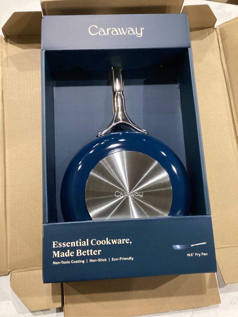 Condition photo showing New/Like New for caraway nonstick ceramic frying pan (2.7 qt, 10.5") - non toxic, ptfe & pfoa free - oven safe & compatible with all stovetops (gas, electric & induction) - navy