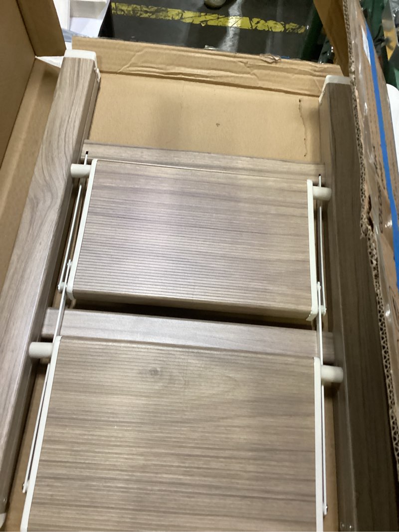 Condition photo showing Good Condition for 2 Step Ladder,Aluminum Folding Step Stool for Adults,Step Ladder with Wide Anti-Slip Pedal,330 lbs Capacity for Home,Kitchen,Library,Office,(Fir Woodgrain) Fir Woodgrain 2 Step
