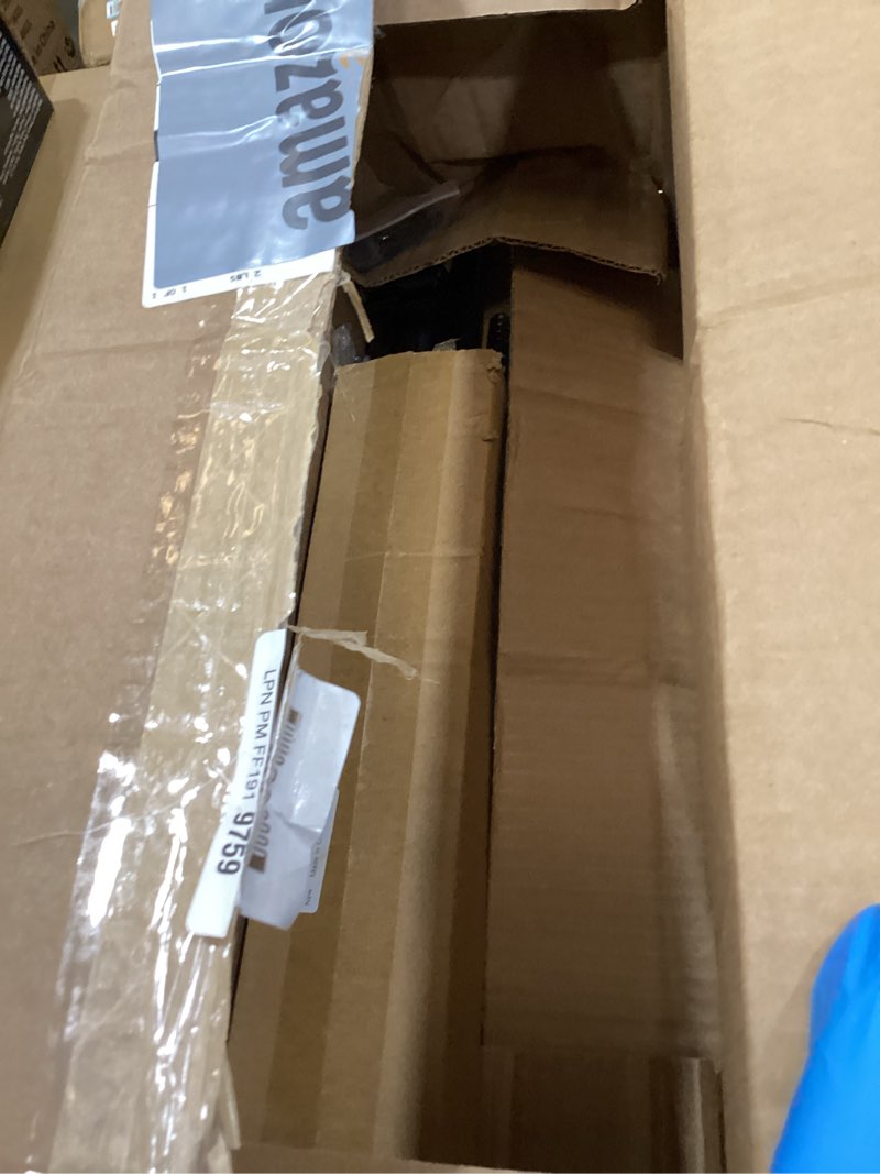 Condition photo showing As Is for Curtain Rods for Windows 2 Pack 36-48 inch, 5/8 inch Matte Black Curtain Rod with Brackets Adjustable by Splicing for Bedroom Kitchen Study Living Room Black|2 Pack 36"-47"