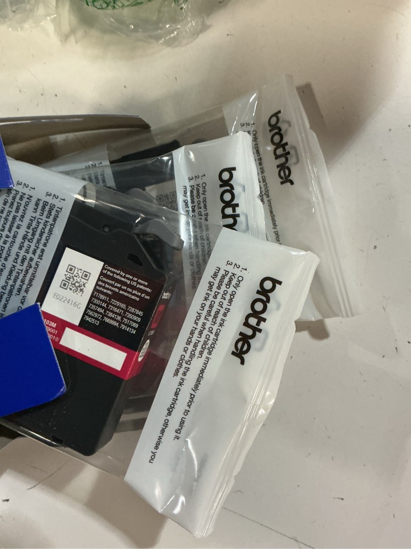 Condition photo showing New/Like New for brother genuine standard yield color ink cartridges, lc1013pks, replacement color ink three pack, includes 1 cartridge each of cyan, magenta & yellow, page yield upto 300 pages/cartridge, lc101 colors pack of 3: one of each color (c, m, y)