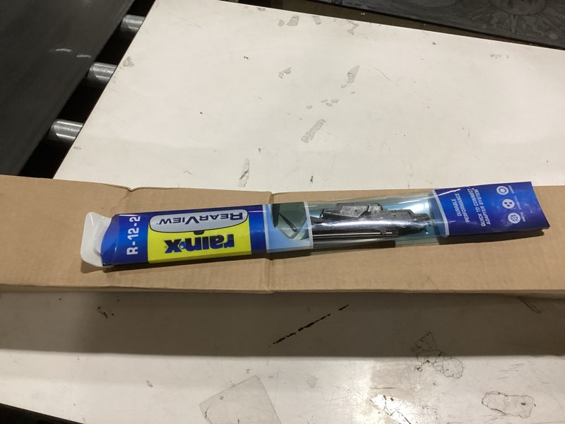 Condition photo showing As Is for rain-x 850212 rearview wiper blade 12", oem replacement rear windshield wiper, interchangeable adapter for easy installation, all-weather & all-season performance, composite composite 12 inch