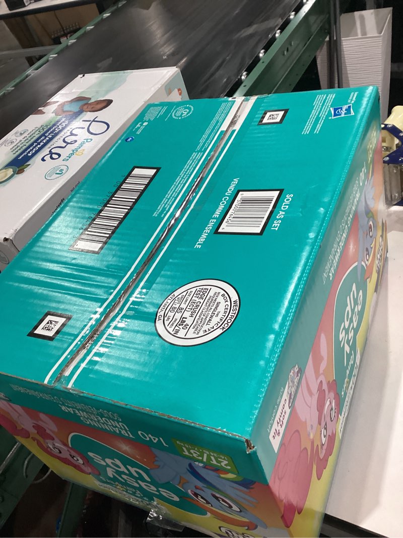 Condition photo showing New/Like New for Pampers Training Pants - Easy Ups Girls & Boys - Size 2T-3T, 140 Count, My Little Pony Potty Underwear (Packaging May Vary)