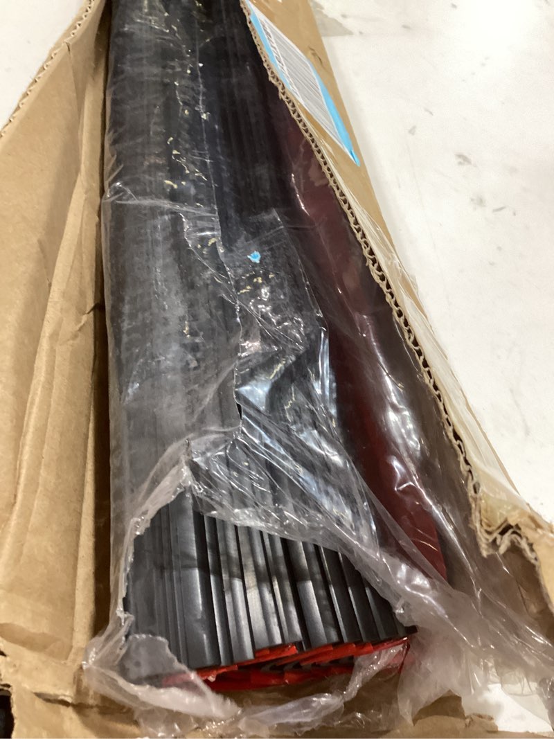 Condition photo showing Good Condition for 10 pack rubber stair nosing - 47in stair anti-slip adhesive strip, made of wear-resistant rubber, mute, easy to install - indoor/outdoor, helps elderly and children prevent slipping (full black) 47inch full black 10