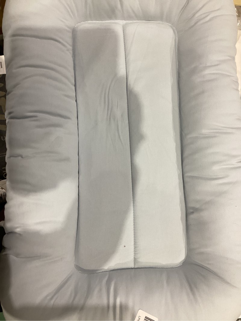 Infant Support Cushion - Baby Support Cushion for Newborn, 0-24 Months, Portable Tummy Time Mat for Home and Travel, Soft Cotton, Supervised Use, Baby Essentials Gift, ZumaBlue