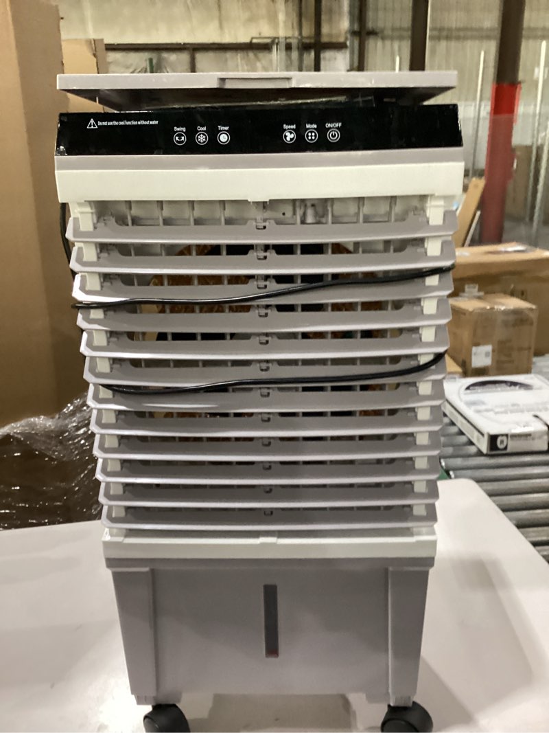 Evaporative Air Cooler,1800 CFM Swamp Cooler Air Conditioner with 5.5 Gal Tank,Remote Control,12H Timer, 2 Modes & 3 Speeds,Cooler for Bedroom Room Office Study