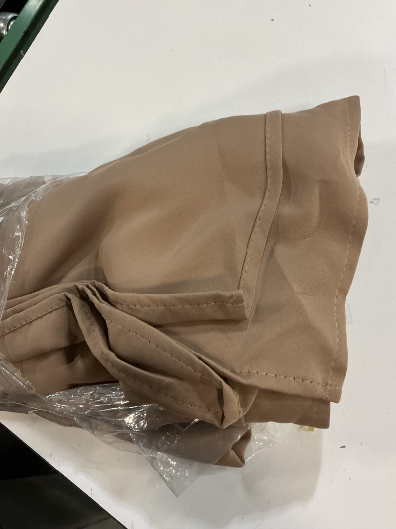 Condition photo showing Good Condition for nicetown blackout thermal grommet drapes, energy saving window treatments for living room, patio, laundry, closet, boys room - heavy duty, 2 panels, w52 x l84, cappuccino 52\"w x 84\"l (pack of 2) cappuccino