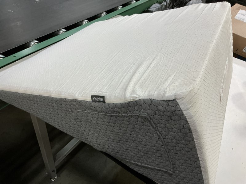 Condition photo showing Good Condition for Yojoker Wedge Pillow for Sleeping - 12 Inch Bed Wedge for Headboard Triangle Pillow, Memory Foam Wedges for Acid Reflux, GERD, Snoring, Post Surgery Back Pain Relief, Leg Elevation, Washable Cover 24*24*12 inch