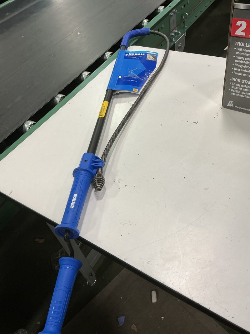 Condition photo showing As Is for Kobalt 3-ft toilet auger