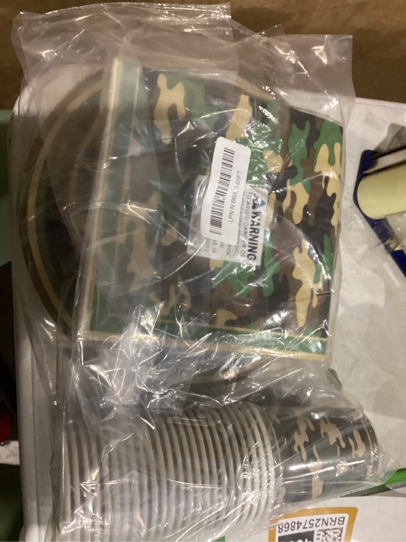 Condition photo showing New/Like New for durony 96 Pieces Camouflage Themed Party Supplies Serve 24 Include Dinner Paper Plates Luncheon Napkins Party Cups for Camouflages Hunting Army Military Civil War Party Decorations