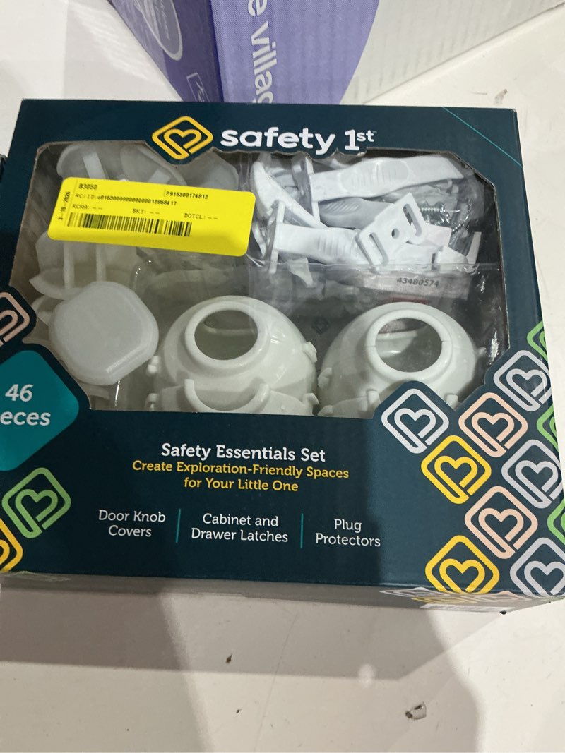 Condition photo showing As Is for safety 1st white plastic childproofing kit 46 pc